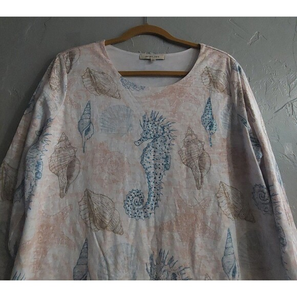 Astrologíe Tops Blouse Women L Polyester, Cotton, Spandex, 20 Inch Of Armp To... - Picture 8 of 11